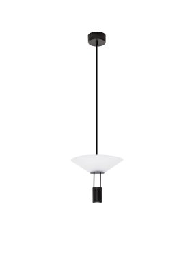 Nova Luce Anafi - hanglamp - Ø 22 x 210 cm - 8W LED incl. - zandzwart
