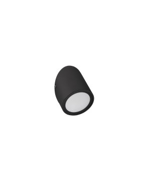 Nova Luce Capo - buiten wandverlichting - Ø 7 x 10,5 cm - 3W LED incl. - IP65 - zandzwart