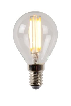 Lucide LED filament lamp - Ø 4,5 x 7,7 cm - E14 - 4W dimbaar - 2700K - transparant
