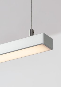 KLUS Glaza-ll - ledprofiel - 2,62 x 1,62 cm - geanodiseerd zilver