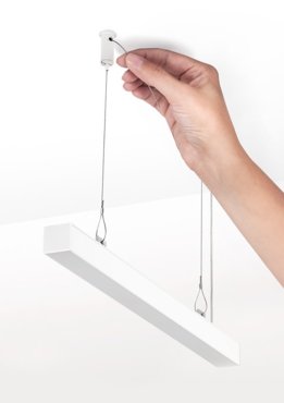 KLUS RG-1 - bevestigingsset inclusief kabel 100cm - wit