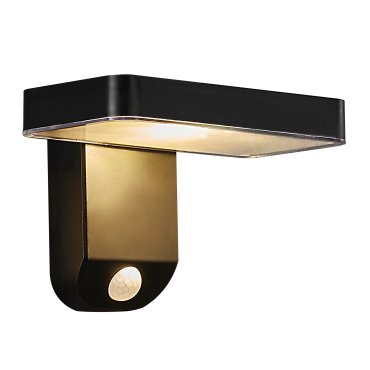 Nordlux Rica Square Solar - buiten wandverlichting op zonne-energie - 18 x 12 x 12,8 cm - 5W LED incl. - IP44 - zwart