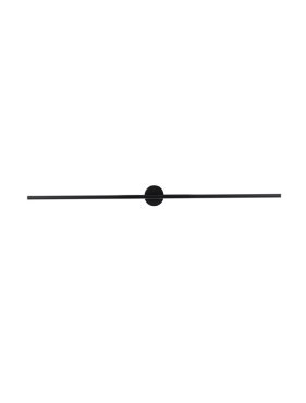 Nova Luce Cretel - wandverlichting - 90 x 8,3 x 1,5 cm - 15W LED incl. - IP44 - zwart