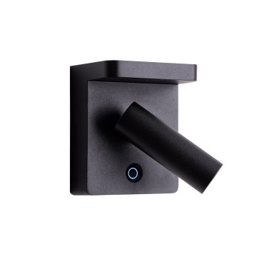 Maxlight Lofer - wandverlichting met schakelaar - 9 x 7 x 11 cm - 7W LED incl. - zwart