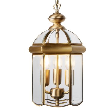 Searchlight Lanterns - luster - Ø 22 x 143 cm - antiek messing