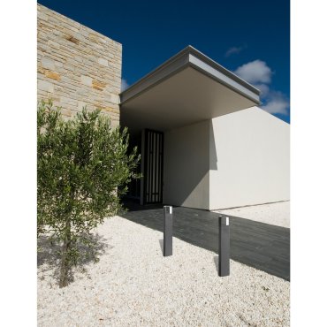 Nova Luce Acqua - tuinpaal - 12 x 5 x 80 cm - 6W LED incl. - IP54 - donkergrijs