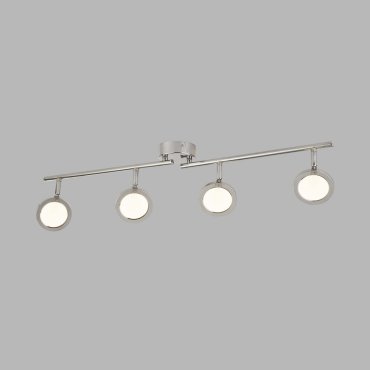 Searchlight Languna - opbouwspot 4L  - 78 x 9 x 17 cm - 4 x 5W dimbare LED incl. - chroom