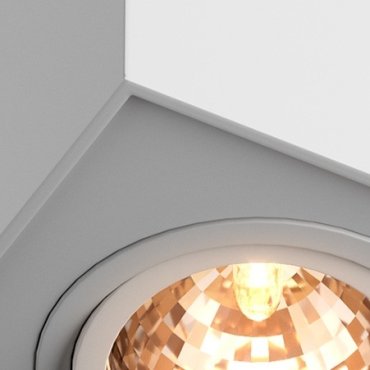 Zuma Line Quadro - opbouwspot - 9,6 x 9,6 x 12 cm - wit