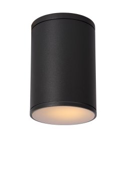 Lucide Tubix - opbouwsspot - Ø 10,8 x 15,3 cm - IP54 - zwart