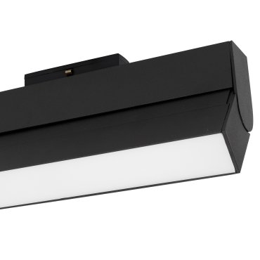 Nova Luce Rieti - armatuur voor magnetisch profielsysteem - 27,4 x 3,4 x 11,6 cm - 15W LED incl. - zwart - warm witte lichtkleur