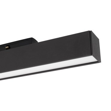 Nova Luce Rieti - armatuur voor magnetisch profielsysteem - 26,9 x 3,5 x 5,1 cm - 15W LED incl. - zwart - warm witte lichtkleur