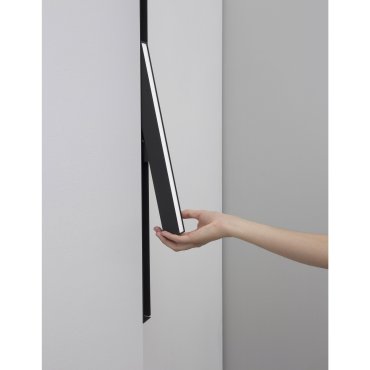 Nova Luce Rieti - armatuur voor magnetisch profielsysteem - 40,2 x 3,5 x 5,1 cm - 22W LED incl. - zwart - witte lichtkleur