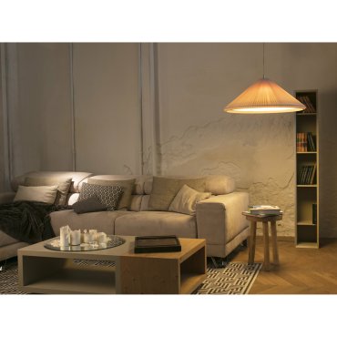 Faro Saigon-in - hanglamp - Ø 70 x 27,5 cm - wit ivoor