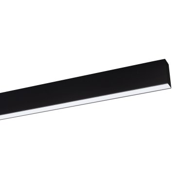 Nova Luce Gent - lineair verlichtingsprofiel - 120 x 3,8 x 7 cm - 40W LED incl. - zwart - witte lichtkleur