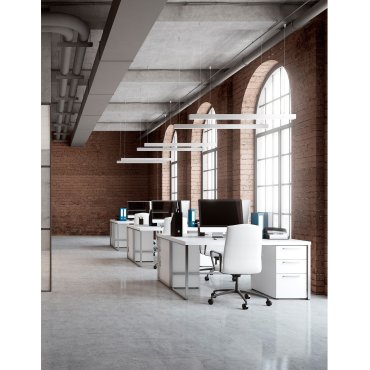 Nova Luce Gent - lineair verlichtingsprofiel - 120 x 3,8 x 7 cm - 40W LED incl. - wit - witte lichtkleur