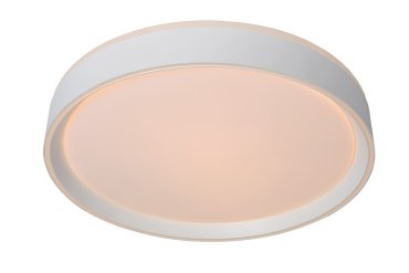 Lucide Nuria - plafondverlichting - Ø 30 x 7,5 cm - 18W LED incl. - 3 stappen dimbaar - wit