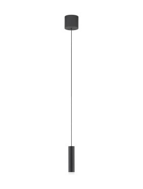 Nova Luce Doc - hanglamp - Ø 3 x 120 cm - 5W LED incl. - zwart