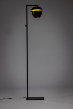 ETH Claire - vloerlamp - 29 x 19 x 150 cm - zwart en messing