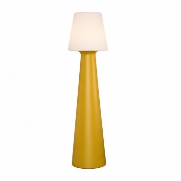 New Garden Lola 165 Pop - vloerlamp met oplaadbare lichtbron - Ø 45 x 165 cm - RGB + wit 10W LED incl. - dimbaar met afstandsbediening - IP54 - mosterdgeel