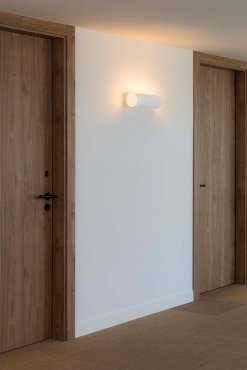 Faro Trama 2L - wandlamp - Ø 11,2 x 32 cm - wit