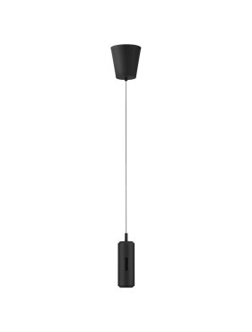 Nova Luce Holm - hanglamp - Ø 13 x 300 cm - 12W dimbare LED incl. - zwart