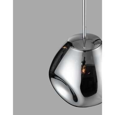 Nova Luce Lava - hanglamp - Ø 25 x 120 cm - chroom