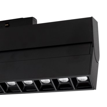 Nova Luce Este - armatuur voor magnetisch profielsysteem - 27,4 x 3,4 x 11,6 cm - 15W LED incl. - zwart - warm witte lichtkleur
