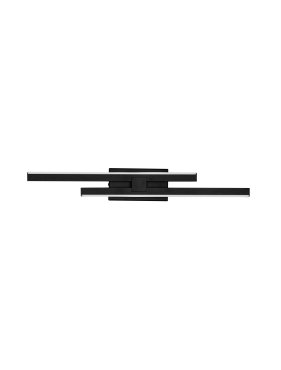 Nova Luce Amica - wandlamp - 6 x 8 x 53,5 cm - 12W dimbare LED incl. - zandzwart