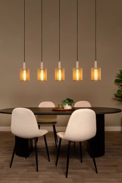 Lucide Lambres - hanglamp - 164 x 15 x 164 cm - taupe