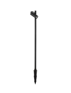 Nova Luce Darma - tuinpaal - Ø 11 x 85 cm - 7W LED incl. - IP65 - zandzwart