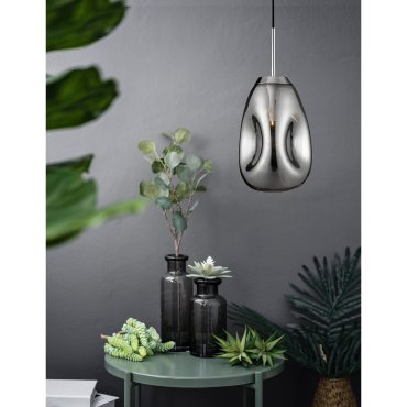 Nova Luce Lava - hanglamp - Ø 22 x 120 cm - chroom