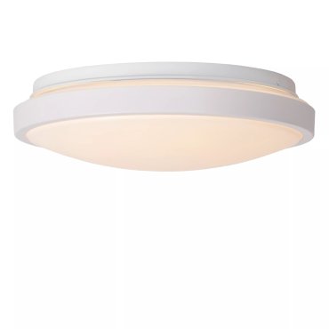 Lucide Dasher - plafondlamp - Ø 29,3 x 8,5 cm - 12W LED incl. - IP44 - wit