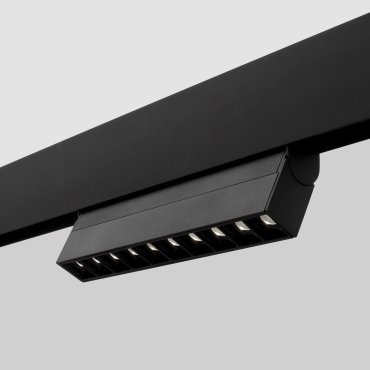 Nova Luce Este - armatuur voor magnetisch profielsysteem - 27,4 x 3,4 x 11,6 cm - 15W LED incl. - zwart - witte lichtkleur