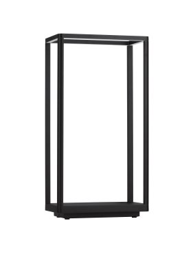 Nova Luce Akmi - tuinpaal - 26 x 50 x 15 cm - 9W LED incl. - IP65 - donker antraciet