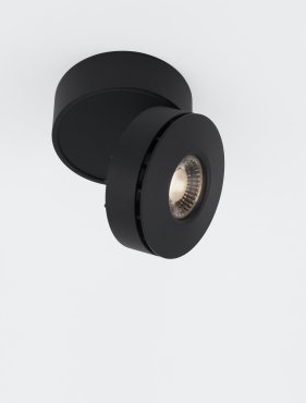 Nova Luce Lot - opbouwspot - Ø 10 x 7 cm - 15W LED incl. - zwart