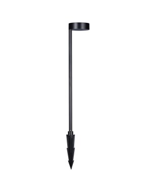 Nova Luce Dyol - tuinpaal - Ø 12 x 63 cm - 7W LED incl. - IP65 - zandzwart
