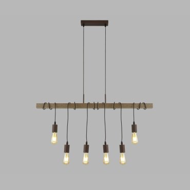 Searchlight Barn - hanglamp - 100 x 6 x 150 cm - bruin