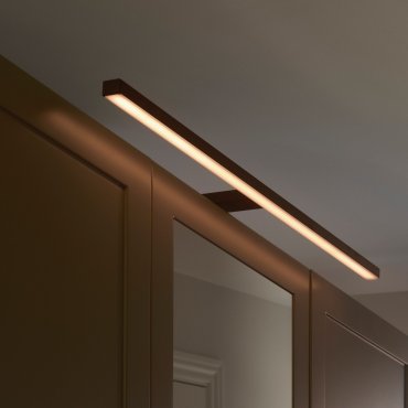 Nordlux Marlee 80 - wandlamp - 80 x 14,2 x 9,6 cm - 11,5W LED incl.  - IP44 - zwart