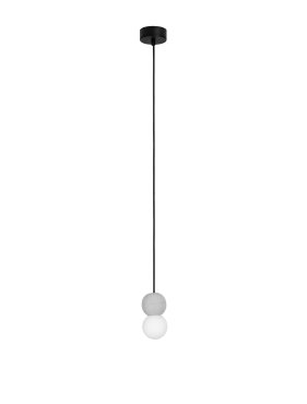 Nova Luce Zero - hanglamp - Ø 8 x 115 cm - grijs