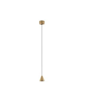 Nova Luce Irmos - hanglamp - Ø 6 x 191 cm - 5W LED incl. - mat goud
