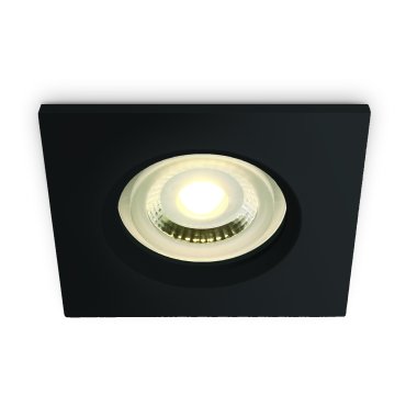 ONE Light Bathroom Range - inbouwspot - 85 x 85 mm, Ø 68 mm inbouwmaat - IP65 - zwart