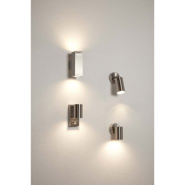 Searchlight Withburn - buiten wandverlichting - 6 x 16,3 cm - IP54 - roestvrij staal