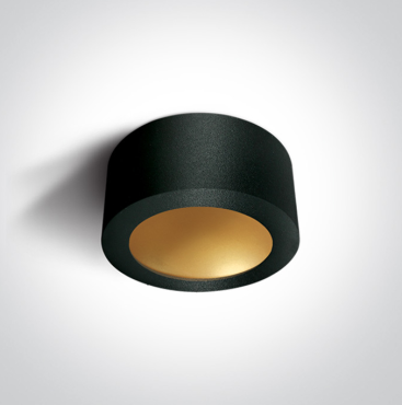 ONE Light - Deco Circle - plafondverlichting - 16W niet-dimbare LED incl. - Ø 17,5 x 8 cm - zwart