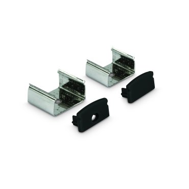 ONE Light Black Profiles Series - LED profiel - 1,7 x 0,9 cm - 200 cm lengte - zwart