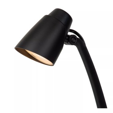 Lucide Ludo - bureaulamp - 15,6 x 19,1 x 40,2 cm - 4,5W LED incl. - zwart