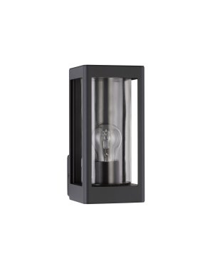 Nova Luce Figo - buiten wandverlichting - 11 x 24,5 x 15 cm - IP54 - donker antraciet