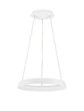 Nova Luce Ormi - hanglamp - Ø 45 x 150 cm - 38W dimbare LED incl. - zandwit