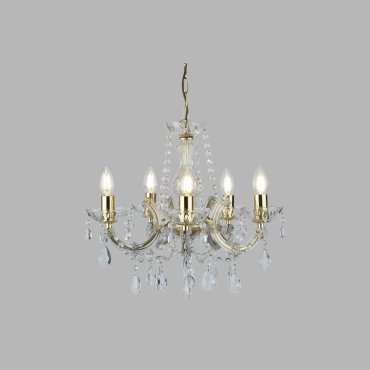 Searchlight Marie Therese - luster - Ø 48 x 100 cm - goud