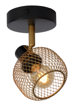 Lucide Maren - opbouwspot - 10 x 14,5 x 15 cm - Goud