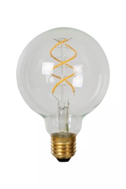 Lucide LED filament lamp - Ø 9,5 x 13,8 cm - E27 - 4,9W dimbaar - 2700K - transparant